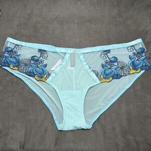 Adore Me Emilie Lotus Pond Blue Panty Underwear Size 2X